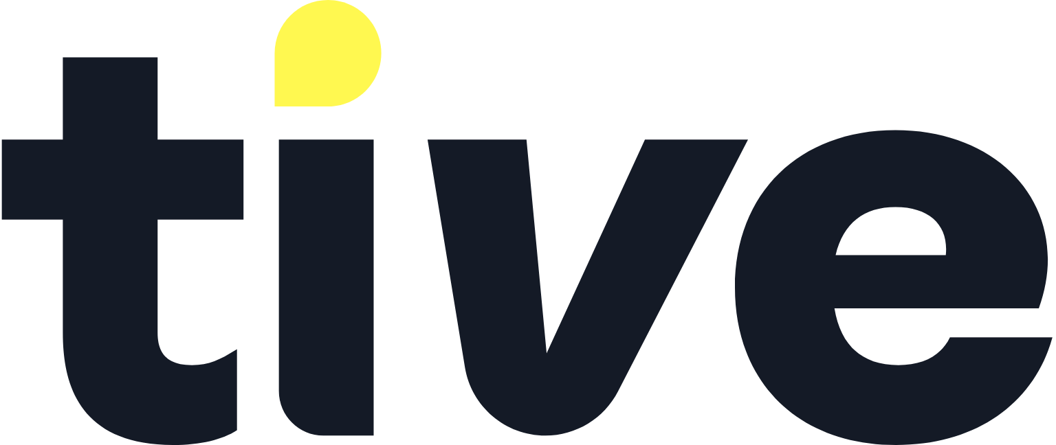 Tive logo in black and yellow.